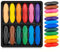 Obidodi Toddler Crayons for Kids, 12 Colors Non-Toxic Peanut Crayons Ages 2-4, Easy to Hold, Washable Safe Baby Crayons for Children