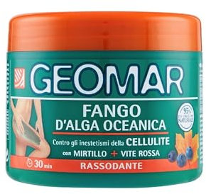 Geomar Fango d'Alga Oceanica contro la Cellulite Effetto Rassodante Mirtillo e Vite Rossa 650g