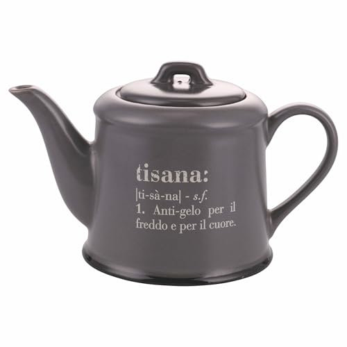 Villa d'Este Home Tivoli 2000 Victionary Teekanne aus Steinzeug, 900 ml