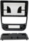 BGRVCKS Fascia du Panneau Radio pour Peugeot 406 1995-2005 Voiture 9 Pouces 2 Din Radio Fascias Cadre Panneau De Lecteur Stéréo(Cadre Noir)