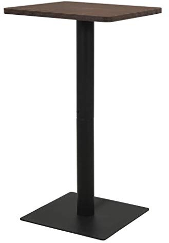 WKIEQACO Bistrotisch Esche dunkel 50x50x107cm Tische Küchen- & Esszimmertische