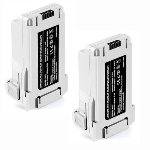 Mini 3 Series Intelligent Flight Akku 2 Stück 7.38V 3850mAh Upgraded Drohnen Akku(51 Mins Max Flight Time) Vollständig kompatibel mit DJI Mini 4 Pro/3 Pro/3 Drohne