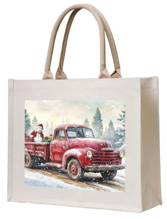 CSIVKEJ Bolsa de lona reutilizable multiusos para comestibles, compras, viajes, gimnasio, Feliz Navidad 7, Talla única