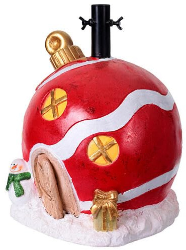 Holyart Alberi di Natale: Base per albero Natale 120-180 cm casetta a forma di sfera 40x30x30 cm