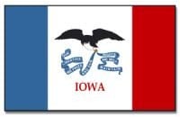 Flagge 90 x 150 : Iowa