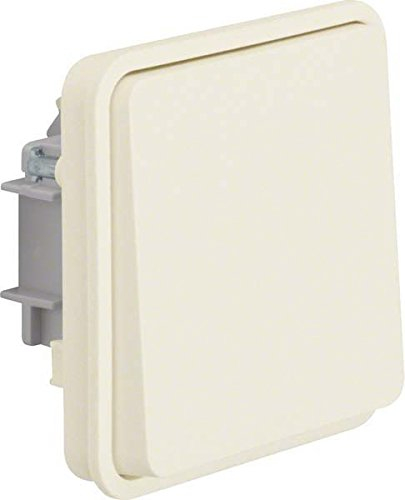 Berker Wechselschaltereinsatz 6130763512 mit Wippe polarweiß W.1 Installationsschalter 4011334390145, Schwarz