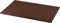 Grunwerg High Density Plastic Chopping Board, Brown, 45 x 30 x 1 cm