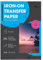 PPD Iron on Transfer Paper for Dark Fabric Compatible with Inkjet Printer, A4, 8.5 x 11 Printable T Shirt Heat Transfer Papers, Custom Print Photo, Durable, Flexible & Machine Washable (100 Sheets)