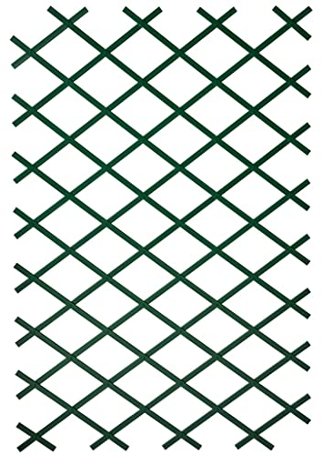 Nature Garten-Rankgitter Rankzaun Rankhilfe Spalier 100x200 cm PVC Grün 6040704