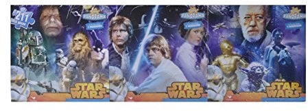 Star Wars 3 Pack Jigsaw Puzzles Panorama 211 Total Pieces Triple Kids Toy Series
