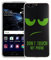 König Design Handyhülle kompatibel mit Huawei P10 Silikon Case Hülle Sturzsichere Back-Cover Handyhülle - Don't Touch My Phone Grün Schwarz