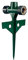 Orbit 96039 Pincho Zinc Porta Aspersor, Cromado
