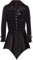 BLESSUME Gotico Vittoriano Frac Steampunk VTG Coat Giacca Halloween Cosplay Costume (2XL, Nero)