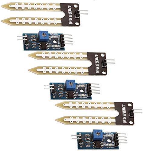 AZDelivery 3 x Capteur d'humidité du Sol Hygromètre Modules d'humidité du Sol Compatible avec Arduino incluant Un E-Book!