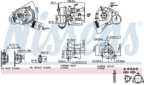 Nissens Lader Turbolader Turbo Aufladung 93021