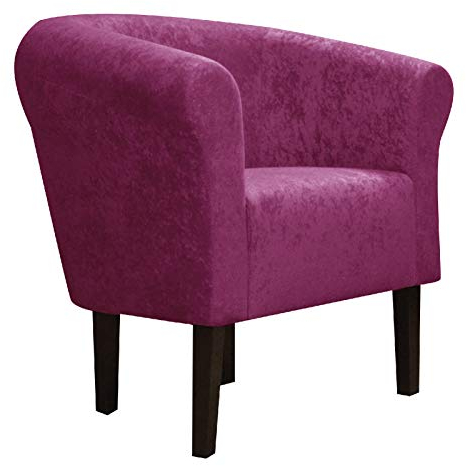 FORTISLINE Clubsessel Loungesessel Cocktailsessel Monaco 2 Mikrovelur W426_19 (Violett)