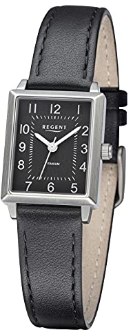 Regent Damen Analog Quarz Uhr mit Leder Armband 12090317