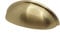 FittingsCo Pharaoh, Cup Handle, Brushed Brass, 76mm Hole Centres, Gold Effect