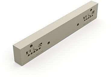 Emuca - Satz seitliche Abstandshalter für Rahmen Hack, Steinfarbener Kunststoff, Kunststoff, 4 Einheiten