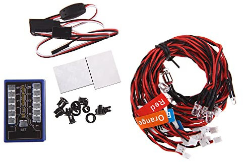 WANGCL 5Model Rc Car Lights Ki Assemble Lighting System Kit Steering Brake Lighting System Kit für Rc Car1/10 RC Car/LKW/Crawler 1/10 HSP Tamiya CC01 SCX10