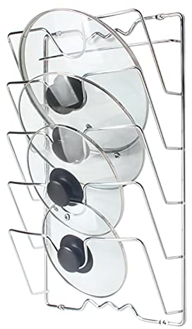 SHZICMY Topfdeckelhalter Pfannendeckel Halter Topfdeckel Wandhalterung Deckelhalter Edelstahl Deckelhalter Wand Küche
