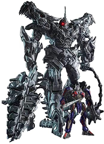 JIGFLY 13 Zoll Grimlock Carry Knight-Legierungsspielzeug, Anführer des Dinobot, Tyrannosaurus Rex-Roboter-Actionfiguren, KO-Version