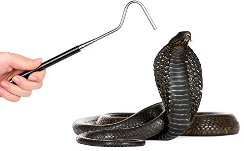 NAUZE Snake Hook Reptile Hook Catcher Retractable Snake Hook Snake catching artifact for Snake Lovers