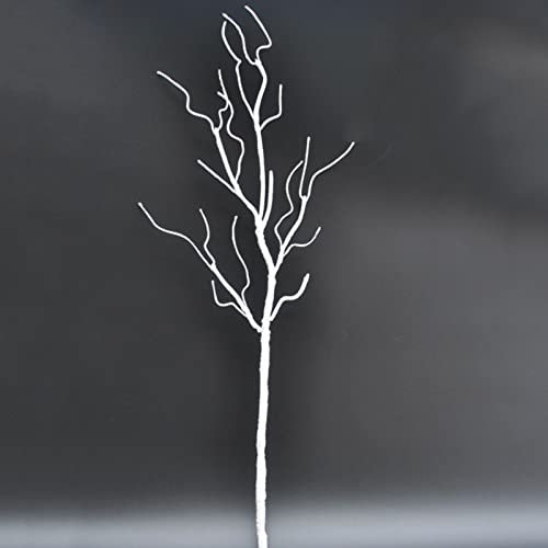 Ramas de árbol artificiales, ramas secas blancas grandes, plantas artificiales, ramas decorativas, ramas secas, decoración de boda y hogar (mediano)