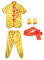 Ronyme Costume Traditionnel Chinois Wushu, Uniforme Tai, Costume d'exercice Qigong, Tenues d'arts Martiaux pour Adultes et Enfants, léger et Confortable, Jaune 140
