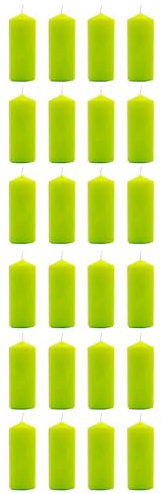 Acan Tradineur Lot de 24 bougies chauffe-plat parfumées Parfum citronnelle Longue durée 25 heures Aromathérapie Décoration de la maison Citronnelle 10,5 x 4,5 cm