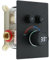 Delnet Solid Brass Shower Mixer Valve, Concealed 2 Way Outlet Digital Display Diverter Valve, Can Use All Options at A Time, Matte Black