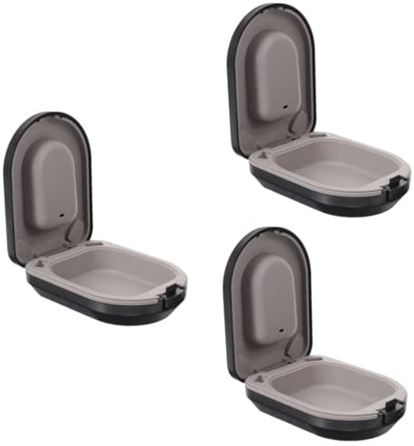 MAGICLULU 3st Hörgerätebox Hörgerätekoffer Ohr-sound-verstärker-box-organizer Aufbewahrungskiste Hörgerätebehälter Hörverstärker Mit Aufbewahrung Container Reisen Abs Tragetasche