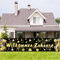 ParPix Willkommen Zuhause Banner 180×40 cm, Stoff Herzlich Willkommen Girlande, Welcome Home Deko Gold,Willkommen Zurück Banner,Welcome Back Deko Schild für Baby Freund Familie Rückkehr Familienfeiern