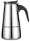 Crevyteg Caffettiera Italiana Moka Express 4 Tazze/200 ml, Moka 4 Tazze Inox Caffettiera, Caffè Espresso Caffettiera in Acciaio Lavabile in Lavastoviglie per casa e ufficio (Non Adatta a Induzione)