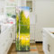 Fridge Wraps Stickers kitchen cover full doors, sticker full covering door covers decor, freezer skins wall kitchen decal, Golden tree crane