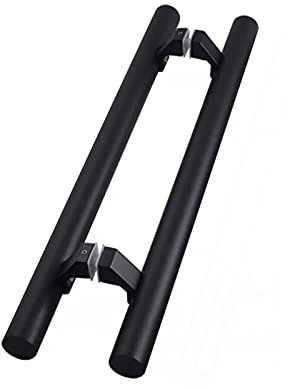 JLOZDM Poignée de Porte en Tube Rond en Acier Inoxydable 304, poignées de Porte en Verre, quincaillerie adaptée aux Portes en Bois, poignée de Porte coulissante pour Bureaux/cabines de Douche