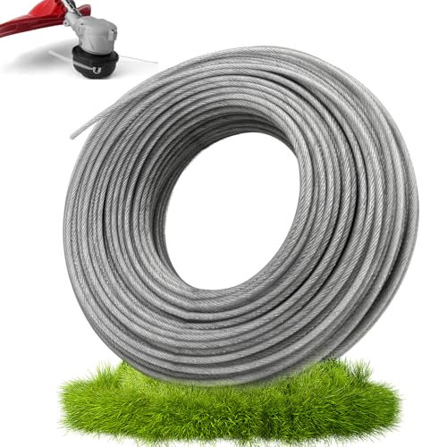 AVCXEC Rasentrimmerfaden Rund 2,4mm x 30m Nylon Trimmerfaden Rasentrimmer Faden für Garten Nylon Rasentrimmer Draht für Rasentrimmer & Freischneider Universal Fit