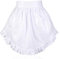 Tucnoeu 1PC Weiße Schürze mit Rüschen, Big Pocket Schürze Weiß für Damen, Schürze Weiß Rüschen, Cosplay Hausmädchen, Kellnerschürze für Küche Café Restaurant