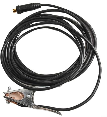 Cavo di messa a terra per saldatore 300A, supporto per elettrodi di saldatura piombo-MMA/ARC, morsetto per saldatura a terra, pinza per saldatura in rame, per saldatrice 300A (7 m)