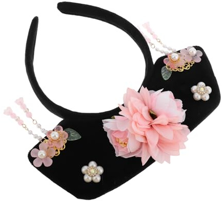 VICASKY Serrage-tête Chinois Hanfu Rétro Style Palais, Coiffe Traditionnelle pour Filles, Polyester et Plastique, pour Spectacles et Séances Photo