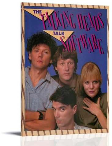 MTYGBCX Talking Heads (1) Poster, Wandkunst, Leinwandbezug, modernes ästhetisches Poster, Dekor, Gemälde für Wohnzimmer, Schlafzimmer, 30 x 45 cm, Rahmenstil