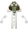 1x Kühlschrank Scharnier Ersatzteile, Türscharniere Passend für Bosch/Siemens 00268698, für Constructa, für Balay, für Whirlpool 481241718776, für Bauknecht, für Küppersbusch 420189, für Miele 2285121