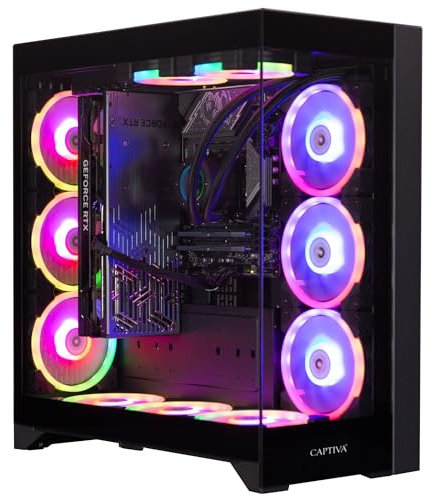 CAPTIVA Highend Gaming R90-307 AMD Ryzen? 9 9950X3D 64 GB DDR5-SDRAM 4 TB SSD NVIDIA GeForce RTX 5080 Windows 11 Home Mini Tower PC Nero
