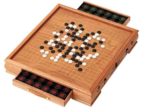 Apk i bc EIN Go-Tisch aus Massivholz mit Schubladen, EIN Go-Tisch aus Massivholz im chinesischen Stil mit glatter und bequemer Platte, geeignet für Go- und Gomoku-Fans(A,57 * 52 * 10cm)