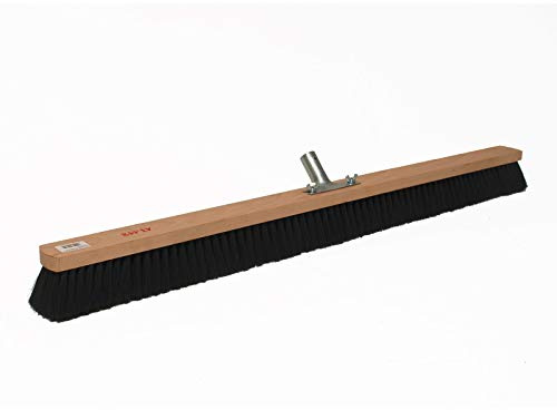 DEMA Mischhaarbesen Kehrbesen 100 cm – Rosshaar Besen mit verzinktem Metallhalter – robust, langlebig, effizientes Kehren – ideal für Werkstatt, Garage, Hof, Industrie