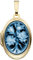 Schmuck Krone Medaillon Anhänger zum Öffnen 585 Gold Gelbgold 1 Lagen-Camée Damen