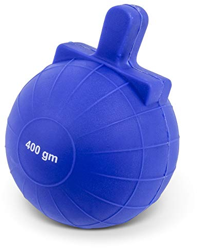 Vinex Speerwurfball/Nockenball 400 Gramm für Speerwurftraining/blau