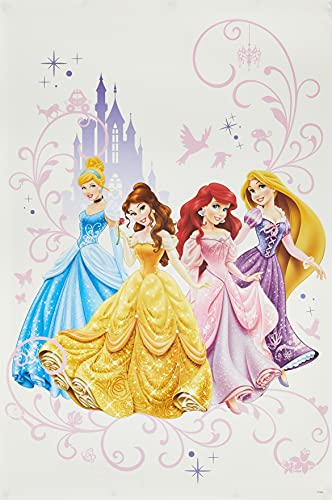 RoomMates Disney Prinzessinnen Wand Grafik, mehrfarbig, RMK2799TB, 104.6x48.7x104.6 cm