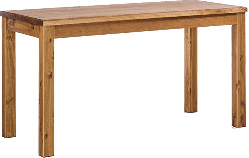 Esstisch Rio Classico 160x80 cm Brasil Holz Pinie Massivholz Esszimmertisch Echtholz ausziehbar vorgerichtet für Ansteckplatten Brasilmöbel
