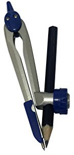 Janrax Métal Sécurité Slide réglable Compas avec crayon